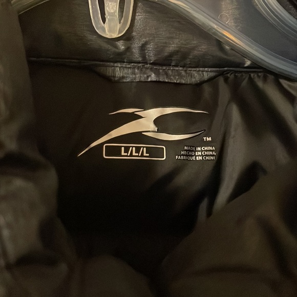 Xposure Dark Gray Packable Puffer Vest Size Large - Picture 2 of 3